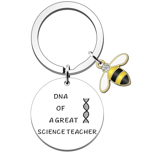 JETTOP Thank You Biology Teacher Gifts -Funny Best Biology Teacher Gifts Keyring