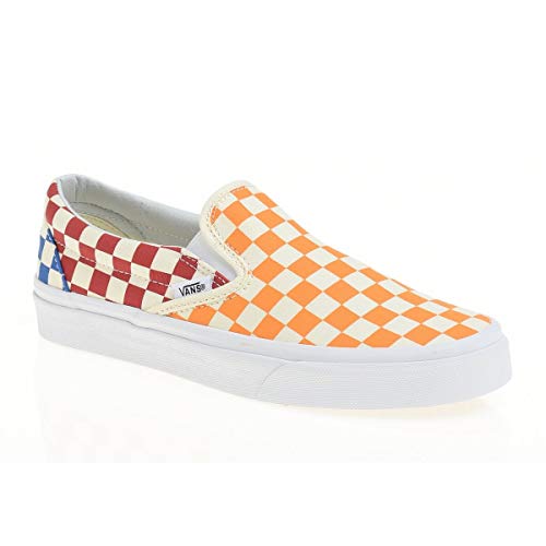 Vans Vans Classic Slip-On (Checkerboard), Multi/True White, 6 Women/4.5 Men