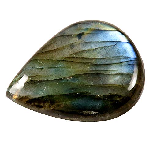 Labradorite cabochon naturelle 42,05 carats Ku57, l'âme de la terre au cœur d'un bijou