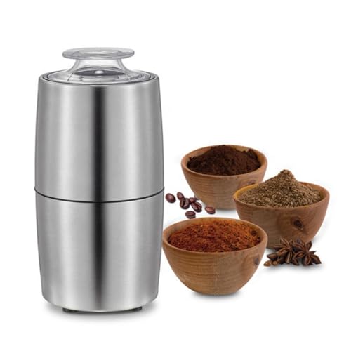 Coffee Grinder Electric - Turimon Stainless Steel Coffee Bean Grinder for Coffe Espresso Latte Mochas, One-Touch Grinder for Herb, Spice, Grain and More