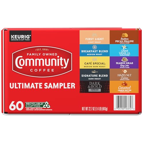 Image of Community Coffee Ultimate Sampler Variety Pack, 60 ct K-Cup Pods (Pack of 1)