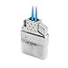 Blazer 189-9201 Top-Z Dual Torch Flame Lighter Insert, White/Silver