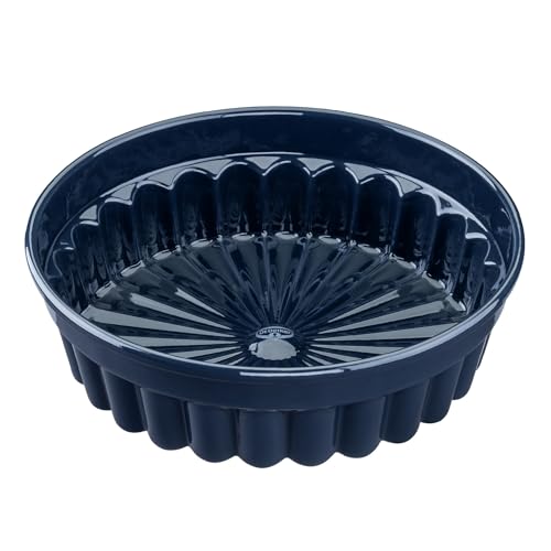 Dr. Oetker Charlottenform Back-Liebe Emaille Ø28 cm Premium Emaille-Versiegelung schnitt- und kratzfest ozeanblau spülmaschinengeeignet kuchenbackform