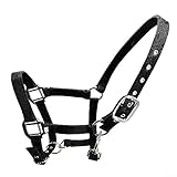 Struttura resistente: progettata con hardware resistente, questa cavezza regolabile è resistente e costruita per durare. Fornisce un controllo sicuro e affidabile sul tuo cavallo.