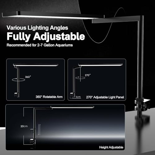 FZONE Solo Series Nano LED Aquarium Light, Full Spectrum and Dimmable, App-Controlled, for Freshwater and Planted Tanks - Thumbnail 5