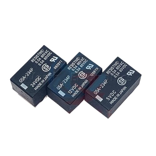 Relais G5A-234P-12VDC en lot de 10 pièces pour circuit imprimé