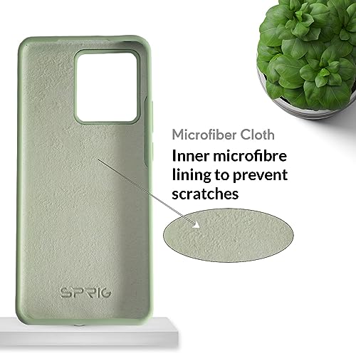 Image of SPRIG Compatible with Moto Edge 40 Premium SilkTone (Liquid Silicone) Back Cover Drop Tested Shock Proof Mobile Case for Men, Women, Boys and Girls with Camera Protection (Mint Green)