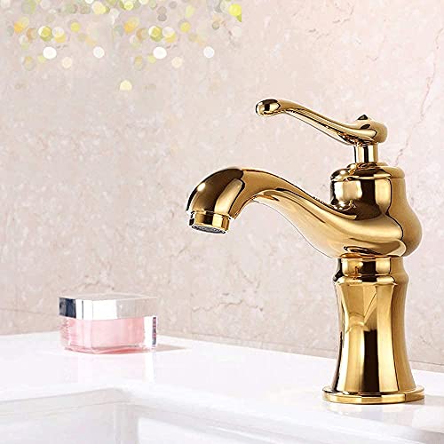 Robinet de salle de bain mélangeur à manche unique en V chromé