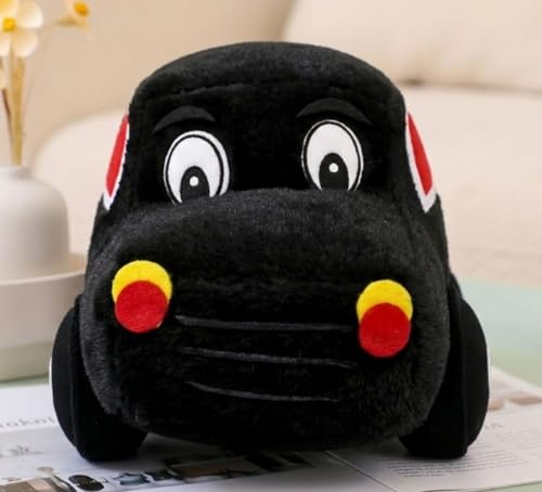 Image of Tickles Car Stuffed Plush Vehicle Soft Toy for Kids Boys & Girls Birthday Gift, Room Decor (Color: Black Size: 26 cm)