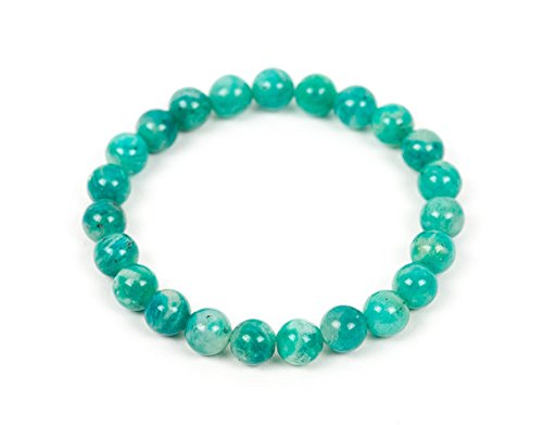 JEWELZRusso Amazonite, gioiello bracciale, gioielli fatti a Mano, gioielli, Unique-Gift-for-Wife, Fashion, Chakra, energia, bracciale Unisex 6 mm