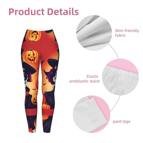 Leggings de compresión para mujer evitan transparencias Halloween 6