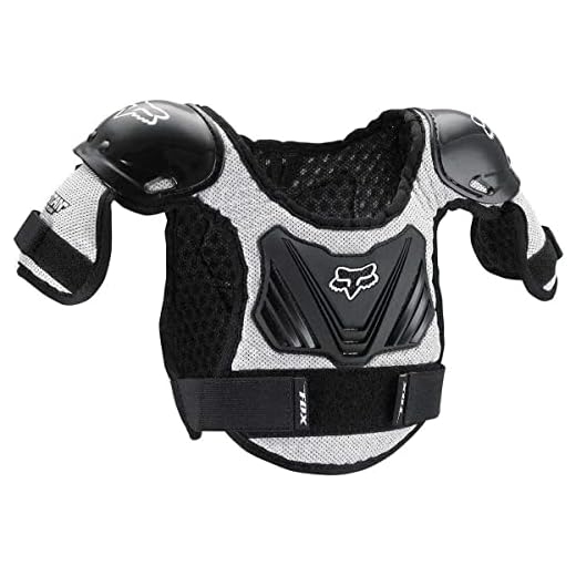FOX TITAN KIDS ROOST DEFLECTOR BLACK/SILVER MD/LG AGES 6-9