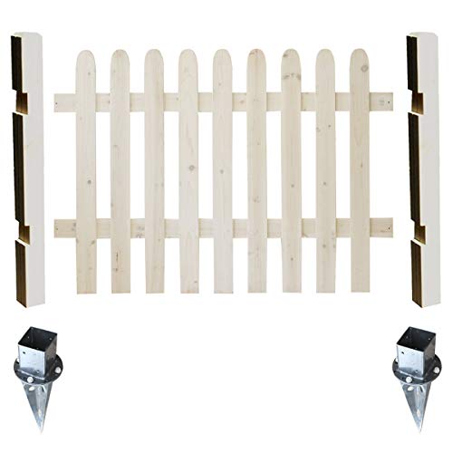 ピケットフェンス ストレート 土中 SFPS1200 ホワイト 基本セット 基本セット