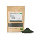FRISAFRAN - Espirulina Ecológica en polvo | 100g | Fuente de hierro, proteinas y minerales | Spirulina bio | Alga spirulina | Origen China