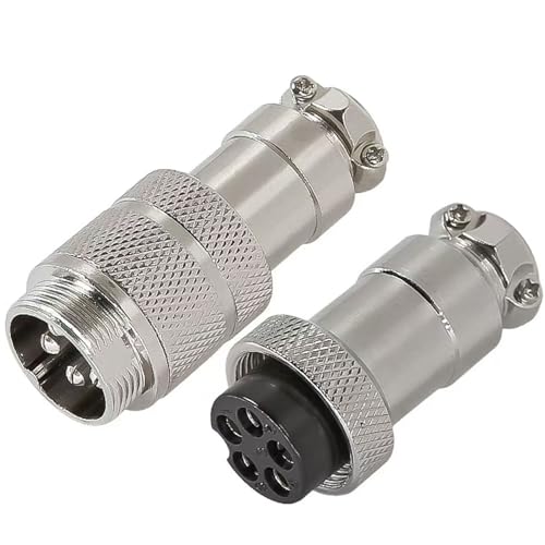 Connecteur Aviation GX12 - 4 Broches - Lot De 5 - Pour électronique Et Instruments