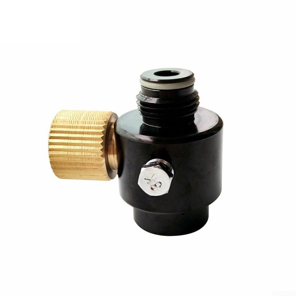 Regolatore di pressione per serbatoio d'aria HPA regolabile 0-2800 PSI, valvola con adattatore manometro, 5/8-18 UNF e filettatura M18x1.5 (18 con regolatore)