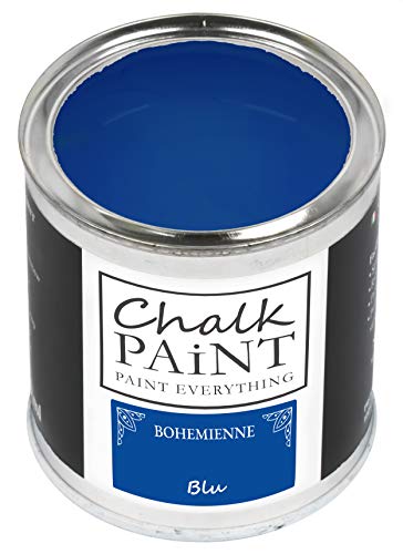 Chalk Paint Everything® Blu Kreidefarbe Wasserbasis für Alle Oberflächen einfach zu verarbeiten ohne schlechten Geruch - Chalk Paint Extra Matt (250 ml)