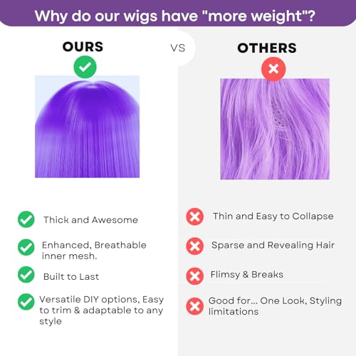 anime costume cosplay wig purple braid wigs for women men pop singer hair halloween cosplay props