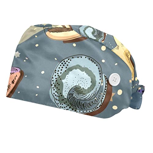 Chapeaux de travail en lot de 2 pour retenir les cheveux avec confort