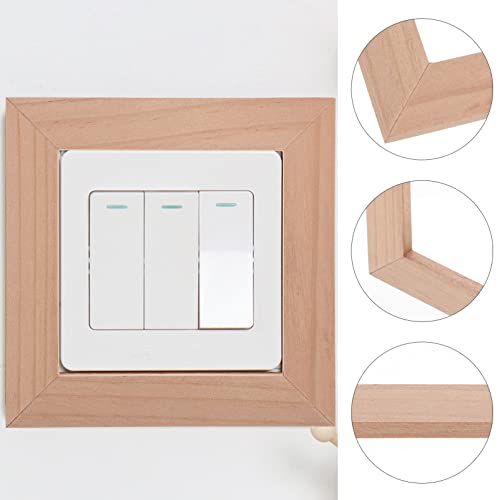 Cubierta de teca para interruptor, protector de madera natural y resistente para el hogar 8