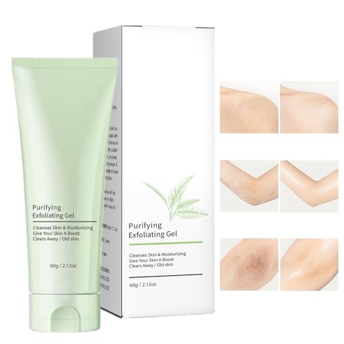 Qkbuza Exfoliante Corporal Para Mujer,Gel Limpiador Facial | Exfoliante Corporal Hidratante para Pieles Secas y Talones Agrietados,Baño Rutina Cuidado Piel