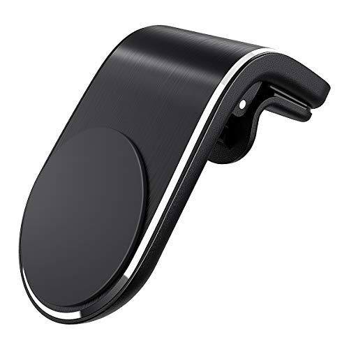 CE-Link Supporto Auto Smartphone Magnetico Universale Porta Cellulare Phone Ventilazione Holder Alluminio Anti Caduta Accessori Universale per iPhone Samsung Huawei Xiaomi e Altri Smartphone - Nero