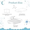 JSD Gradient Blue Moon Stars Kids Sheet Set Twin Size, 3 Piece Space Theme Microfiber Sheets Deep Pocket #2