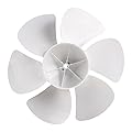 RV Vent Fan Blade White 6" 8" 10" 12" Replacement Fan Blade Round Bore RV Fan Blades for Bathroom Roof Vent Range Hood(10 inches)