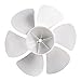 SHFDJTL Tools Compatible with Ventilation Fan Exhaust Fan Electric Fan Accessories Fan Blade 12 Inch / 10 Inch / 8 Inch / 6 Inch White Six Blades, 12 inches