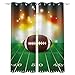 ZLYYH tende camera da letto oscuranti Pallone da rugby sport esercizio WxH:117x138cm(58x138cm x2 pannelli) Tende con occhielli oscuranti a 2 pannelli, tende decorative per finestre con isolamento term