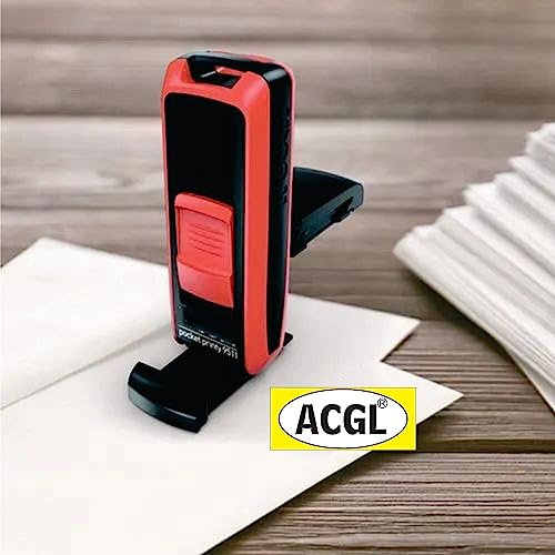 Image of Super Customized Self Ink Pri Ink Pocket (Rubber Stamp) with Your Matter (ACGL Black-RED)