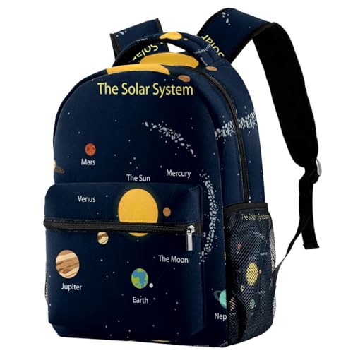 Sac à dos d'école multicolore espace pour voyage et loisirs ado