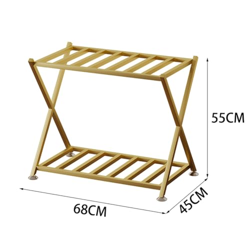Étagère de rangement pour valise au design noir moderne - 3