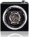 UPPVTE Orologio Avvolgitore Auto-Auto-Avvolgitore Auto-Avvolgica Display Orologio Orologio Meccanico Orologio Meccanico Rotante con avvolgimento Automatico Scatole Carica Orologi (Color : Black)