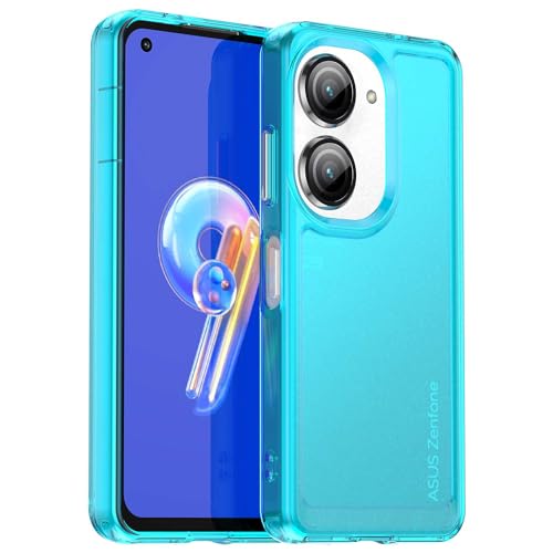 Funda para ASUS ZenFone 9,Teclas Flexibles,Carcasa Transparente,Huella Dactilar,protección Integral de 360 Grados,La Carcasa del teléfono es Compatible con ASUS ZenFone 9