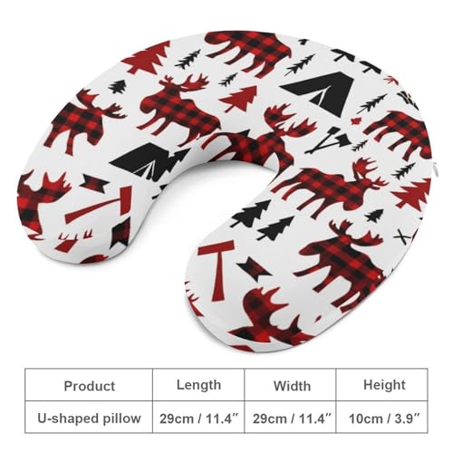 Almohada de espuma viscoelástica en forma de U tamaño único miniatura 2