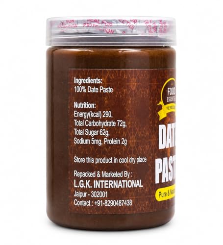 Image of Food Essential Arabian Dates Paste 700 gm. [Pure Date Paste, Healthy]