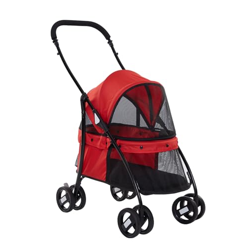 Carrinho de Passeio Carro Pet para Caes, Animal de Estimação, Cachorro, Cão, Gato de Grande Porte at