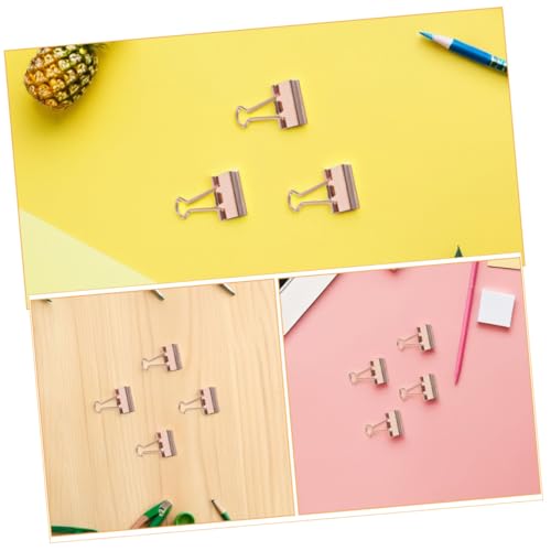 Pinces à queue d'aronde or rose à forte fixation pour papier et classeur - 3