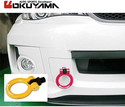 OKUYAMA オクヤマ フリップアップトーイングフック イエロー フロント インプレッサ GRB GVB GRF GVF GH8