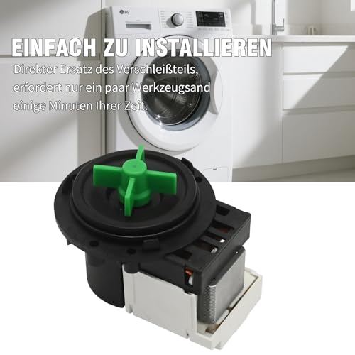 Hoypeyfiy BPX2-8 Drainagepumpe Motor Wasserpumpe Motor, Ersatz für LG Zylinder Waschmaschine WD-T12235 5859EN1004B