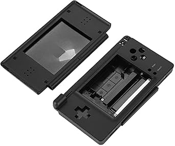 Housing Shell Case With Buttons Screws Kit for DS Lite NDSL Game Case Cover Replacement (Black)