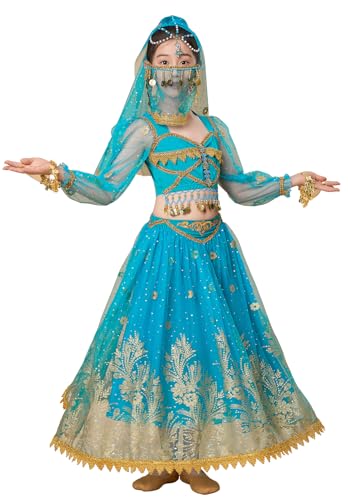 Disfraz completo de princesa Aladino Jasmine para niñas miniatura 2