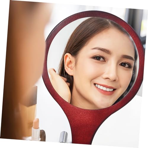 Miroir de maquillage portable Healeved en bois lot de 2 grand format pour voyage