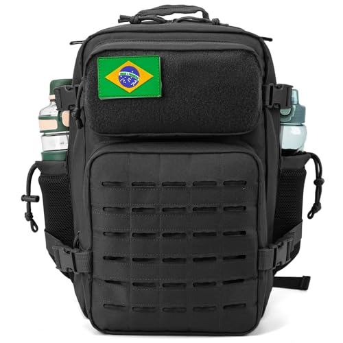 25L Mochilas Táticas Militares para homens Exército Laser cut Molle Mochila pequena de sobrevivência