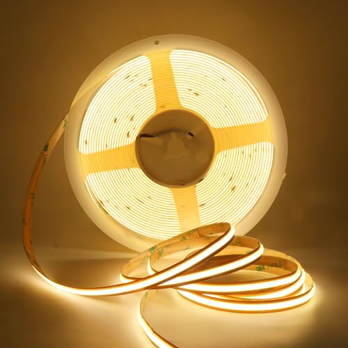 Tira LED COB 12V, 22.96 pies, Blanco cálido miniatura 1
