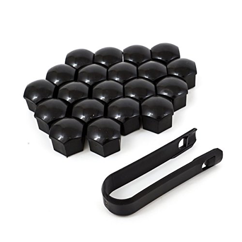 DIYI 20x Cache ecrou Capuchon Taille 17MM vis Boulon pour ecrou Roue VW Audi BMW