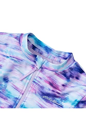 Eddie Bauer Girls' Rash Guard Swimsuit - Long Sleeve One-Piece Quick Dry Bathing Suit - Upf 50+ Swimsuit For Girls (S-Xl), Size Small, Pastel Lilac #TOP1