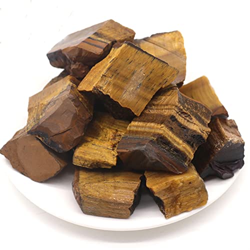 100% Natural Tiger Eye Stone Cura Mineral Espécimo Casa Jardim de Peixe Tanque de Cristal Decoração
