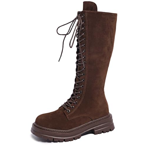 Bottines à lacets en daim pour marcher sans douleur tout l'hiver